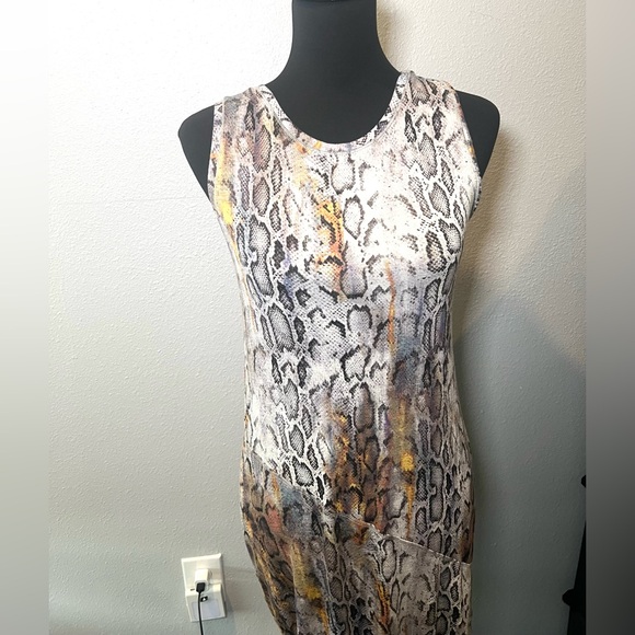 Rachel Rachel Roy Snake Print Cocktail Body-con Dress X Small - Picture 4 of 6